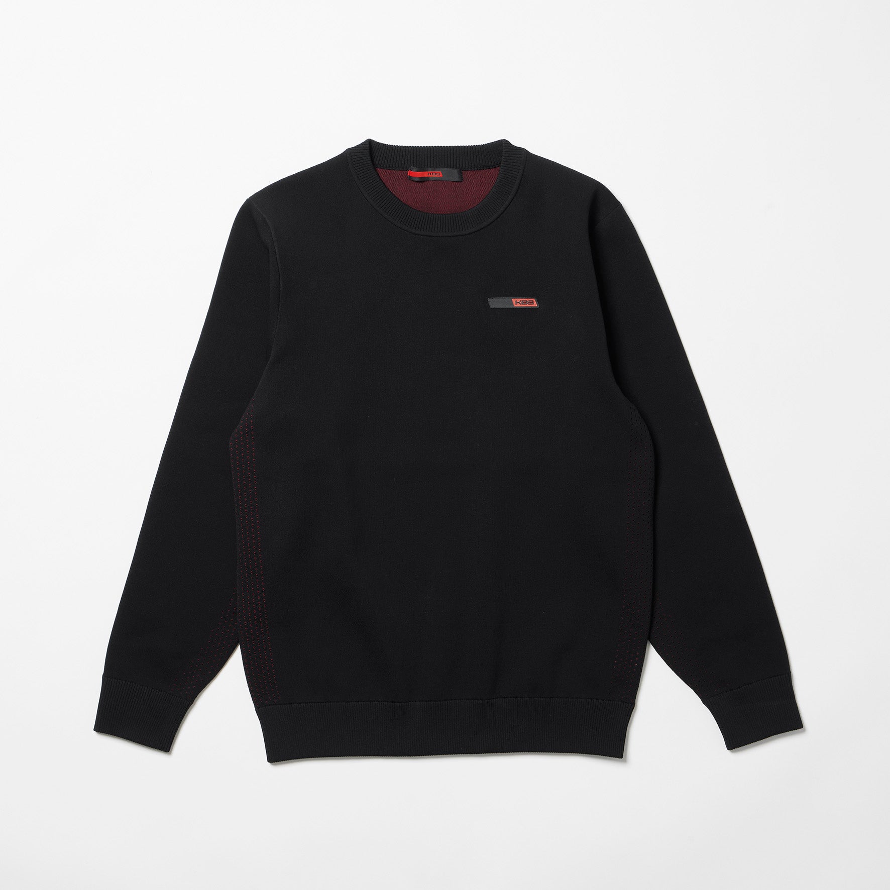 圓領長袖套頭針織衫