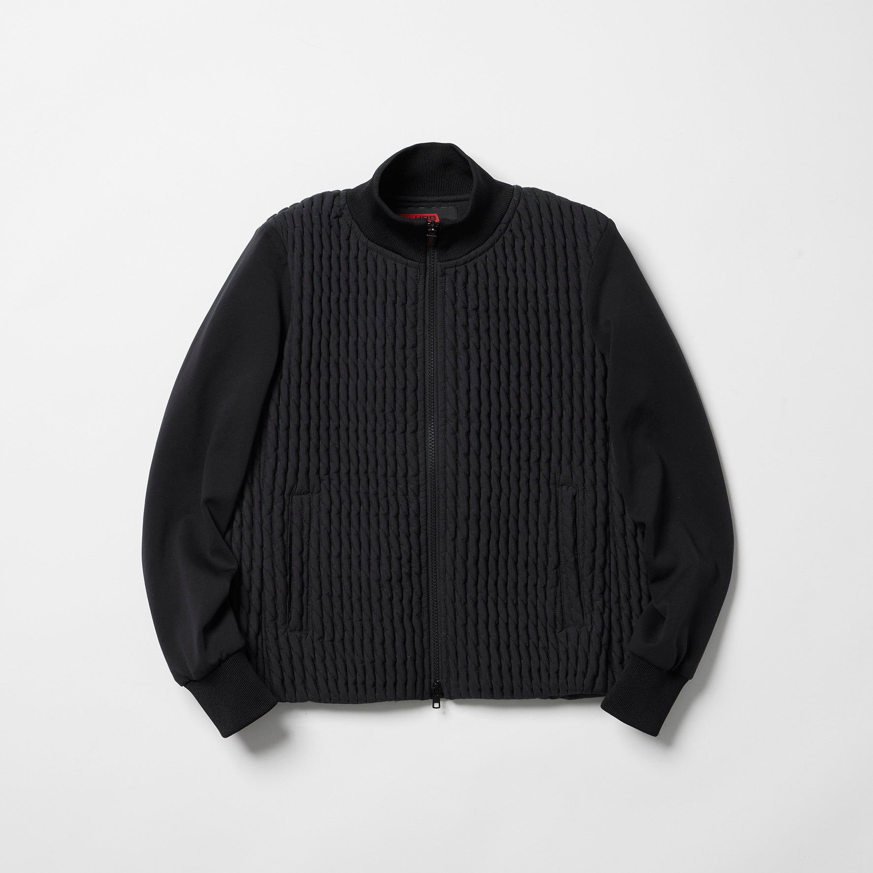 直壓紋全拉鍊束腰外套