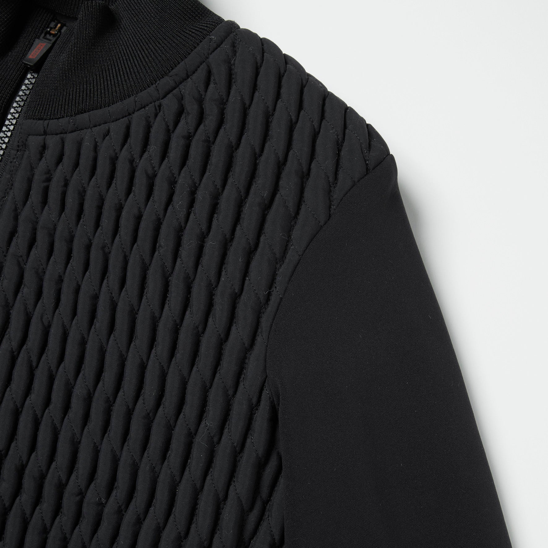 直壓紋全拉鍊束腰外套